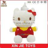 Custom Baby Bottle Sleeve Plush Milk Bottle Sleeve Hello Kitty Shape Plush Bottle Sleeve