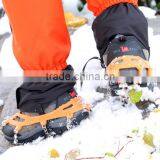High Quality 12 Tines Walking on Ice Snow Mountain Anti-skid Ice Climbing Silicone Crampons for Shoe Cover thumbnail-1
