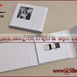 Leather Fabric Linen USB Stick Packaging Case Box thumbnail-1
