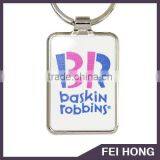 Cheap Promotional Baskin Robbins Custom Logo Digital Printing Keychain