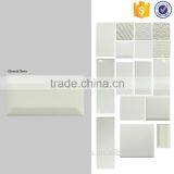 75x150 White Wall Tile, Bevel Surface Ceramic Tiles, Kitchen and Bathroom Interior Tile thumbnail-1