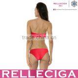 2016 Bandeau Bikini Swimwear With Removable Halter Straps thumbnail-2