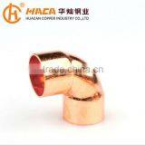 China Factory Supply Equal copper 90 degree elbow pipe fitting