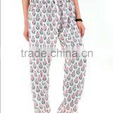 Indian Hand Block Printed Straight Narrow Bottom Trouser For Women thumbnail-3