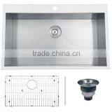 CUPC 304 Steel Topmount Single Bowl Kitchen Sink Direct Buy China thumbnail-1