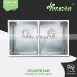 CUPC Certificate Handmade Double Drainer Stainless Steel Kitchen Sink For America 3219 thumbnail-1