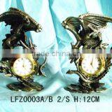 Bronze Dragon Metal Clock Craft LFZ002