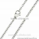 Thin 1mm Width Rolo Cable 316l Stainless Steel Chain