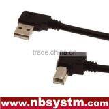 Angled 90 Degree USB Printer Cable A Male to B Male
