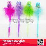 Novely Feather Christmas Owl Pen