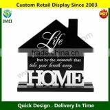 carved wood signs/ home decoration signs holder/ house shape 16X17CM YM3-086