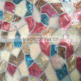 Colorful Embroidery Sequins Fabric Stone thumbnail-1