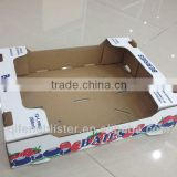 Custom corrugated vegetable carton box/high quality and cheap price for farm vegetable packing