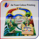 Customized Kids Coloring Saddle Stitch Book Printing Service With Die Cut Handle thumbnail-1