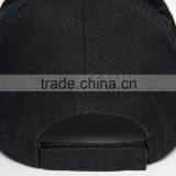 China Factory Daijun New Design OEM High Quality 100%cotton Velcro Black Plain Men Custom 5 Panel Baseball Cap thumbnail-3