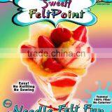 DIY Wool Felt Strawberry Icecream Dessert Craft Kit