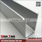 6000 Series Silver Anodized U Channel Aluminum Extrusion Profile thumbnail-1