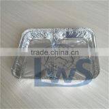 2 Cavities Aluminum Food Tray/container, Compartment Disposable Food Tray thumbnail-3