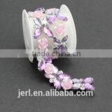 Hot Selling Colorful Crystal Rhinestone Bridal Trimmings Chain for Wholesale thumbnail-4