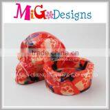 Orange Skull Ceramic Ashtray Cool Fashion Home Ornament