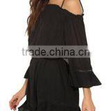 Women's Casual Butterfly Sleeve Floral Print Chiffon Dress thumbnail-3