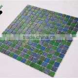 SMH03 Gold line glass mosaic Green and blue Mosaic Glass swimming pool tile