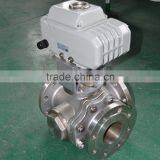 3 Way Flange Connection SS316 Electric Ball Valve thumbnail-1