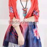 2016 New Fashion Custom Printed 100% Silk Scarf thumbnail-2