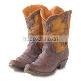 Personalized Handmade Painted Color Resin Boot Flower Pot thumbnail-1