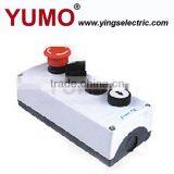 LAY5-BOES4254 4 Holes Control Box 1 Red Mushroom Head Button1 Selector Switch 2position Stay-put Spring Return thumbnail-1