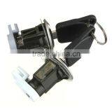 Pair Front Door Lock Barrels Set With Keys For Peugeot 106 Mk2 205 405 thumbnail-3