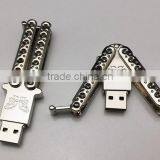 Newest Products , Metal Butterfly Knife USB 2.0/3.0 16gb,32gb,64,gb Usb Flash Drive for a Gift thumbnail-3
