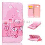 PU Leather Phone Case Flip Leather Holster Wallet Phone Shell for Samsung J5 thumbnail-3