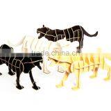 Puzzle Wood Craft Leopard Table Book Shelves Creative Animal Furniture thumbnail-1