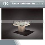 Luxury Glass Top Hand Carved Natural Marble Coffee Table Base thumbnail-2