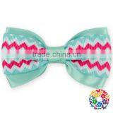 Large Bow /Cartoon Kids Grosgrain Boutique Ribbon Hair Bow / Lovely Cat Printing thumbnail-3