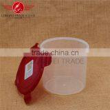 OEM Household 4pcs Cylindrical Plastic Preservation Box / Food Storage Box With Lid thumbnail-4