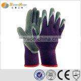 Sunnyhope 10 Gauge Purple Knit Palm Latex Coated Gloves thumbnail-1