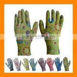 Women's Nitrile Garden Work Gloves Assorted Colors Flat Nitrile Coated Garden Glove thumbnail-6