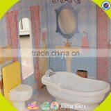 2017 New Design Kid Wooden Doll House Kits Lovely Wooden Girls Doll House Kits W06A218 thumbnail-3