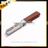 OK-Tools Straight Electrician Knife With Wood Handle(3Cr13) thumbnail-1