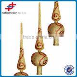 Color Printing Golden Christmas Tree Decoration