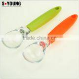 42163 Hot Sale Plastic Soft Handle Ice Cream Spoon thumbnail-3