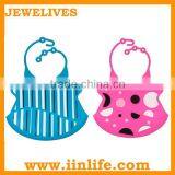 Wholesale Blank Silicone Waterproof Rubber Baby Bib thumbnail-1