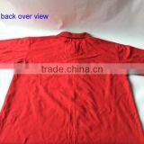 Embroidred LOGO 3pcs Transparent Front Fly Buttons 50% Polyester 50% Cotton Red T Shirt thumbnail-5