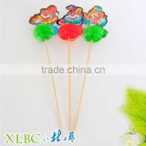 Disposable decoration picks with clown face