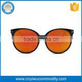 Recycled Unisex Cheap Walnut Wooden Sunglasses With Blue Mirror Lenses thumbnail-1