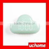 UCHOME Digital Geometric Alarm Clock Muid Voice-Activated Desktop Backlight Time Date Cloud Clock/Cloud Shape Kids Alarm Clock thumbnail-3