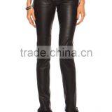 New Womens Sexy Black Tight Skinny Leather Pant Lambskin 4 6 8 10 12 14 16 thumbnail-1