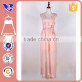 Cotton Chemical Lace Face With Chiffon Dark Lining Maxi Patchwork Dresses thumbnail-3